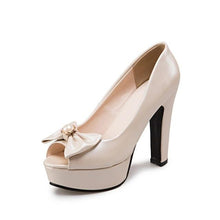 Load image into Gallery viewer, &quot;Sissy Emma&quot; Peep Toe Pumps
