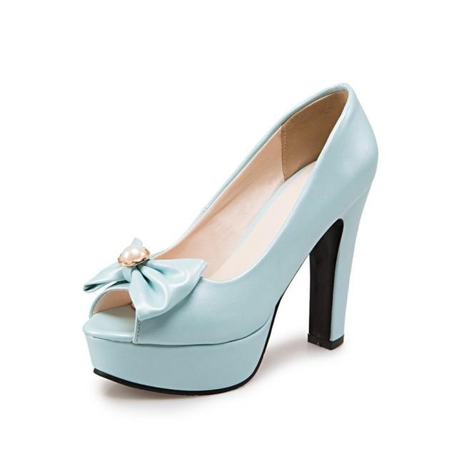 "Sissy Emma" Peep Toe Pumps, gallery view 3