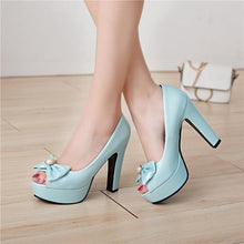 Load image into Gallery viewer, &quot;Sissy Emma&quot; Peep Toe Pumps
