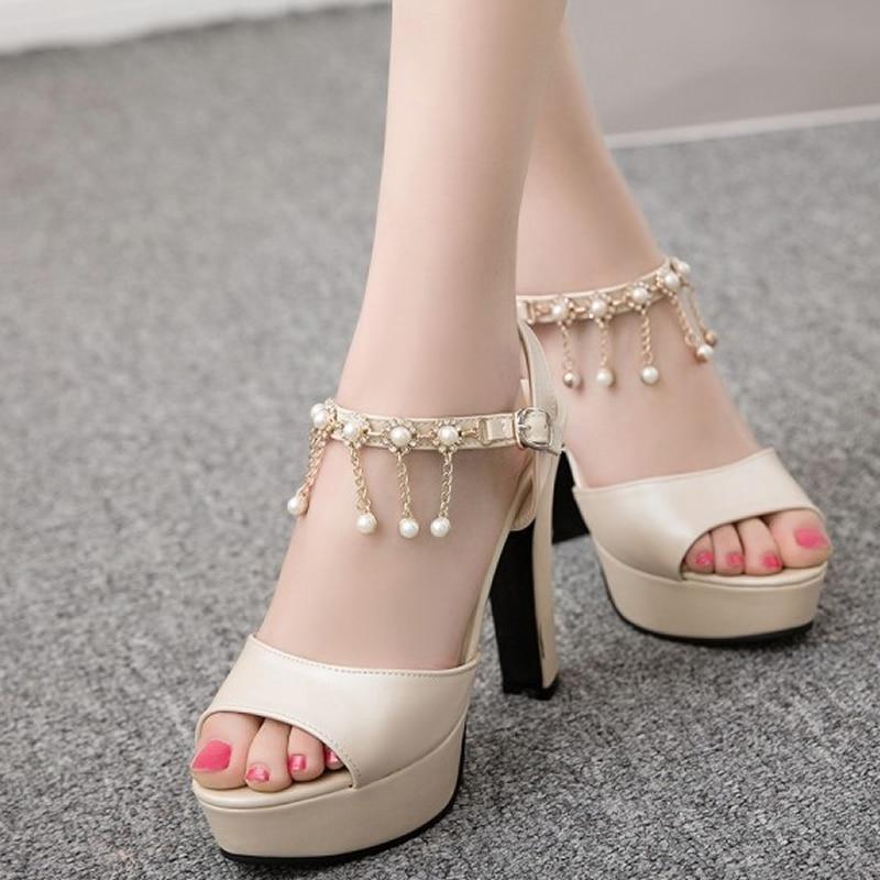 "Sissy Liz" Peep Toe Sandals, gallery view 6