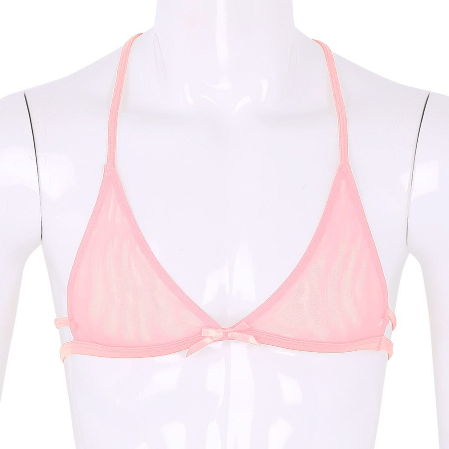 Bella Sheer Lace Sissy Bra, gallery view 3
