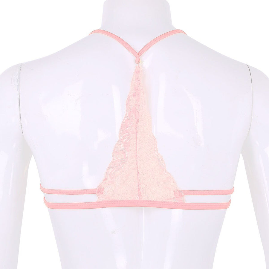 Bella Sheer Lace Sissy Bra, gallery view 4