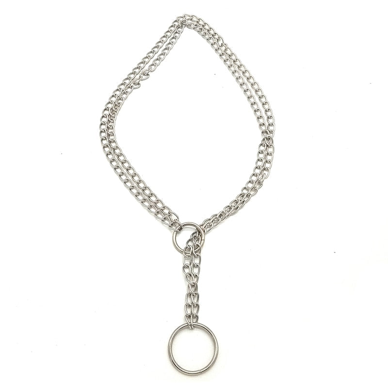 Bondage Double Chain Necklace BDSM DDLG product view