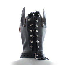 Lade das Bild in den Galerie-Viewer, Puppy Play BDSM Maske mit abnehmbarem Maulkorb BDSM
