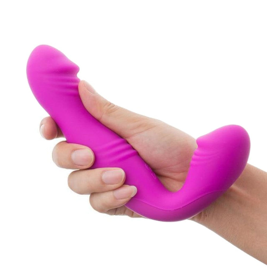 Rechargeable L-Shaped Pegging Strapless Dildo BDSM, gallery view 6