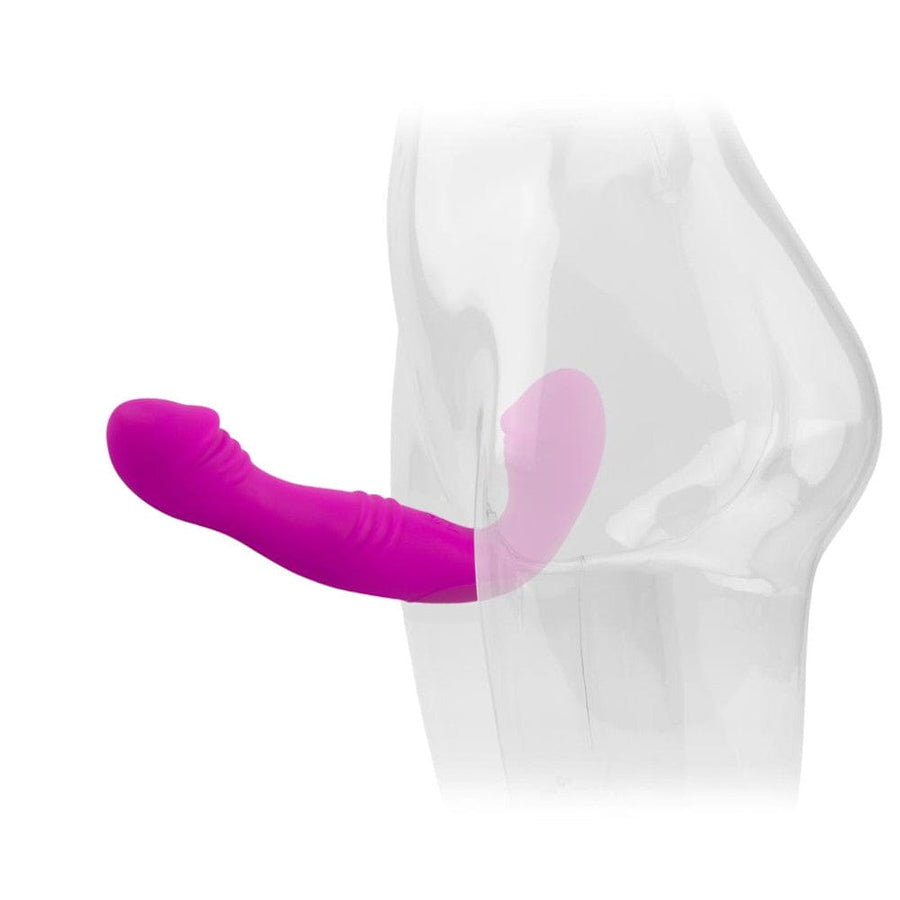 Rechargeable L-Shaped Pegging Strapless Dildo BDSM, gallery view 5