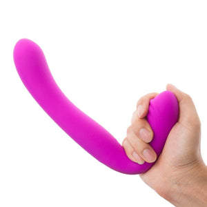 Rechargeable L-Shaped Pegging Strapless Dildo BDSM
