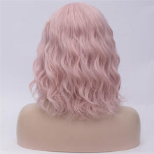 Load image into Gallery viewer, 14 Inches Pink Short Curly Wig
