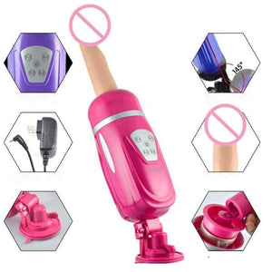 Machine sexuelle rechargeable à poussée BDSM