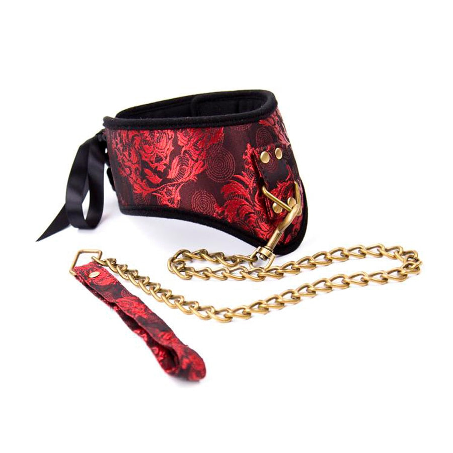 Luxury BDSM Silky Slave Collar BDSM product view