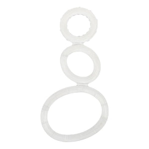 Harder Erections Silicone Triple Cock Ring BDSM