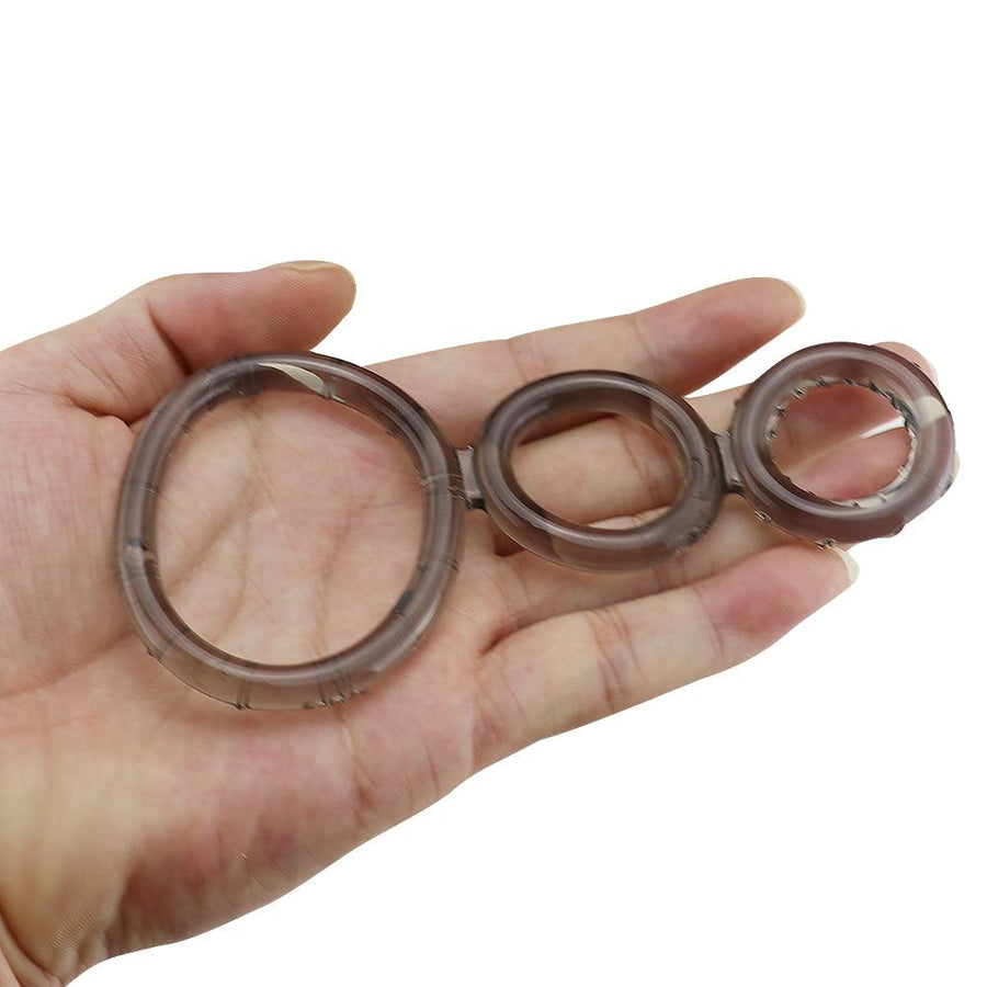 Harder Erections Silicone Triple Cock Ring BDSM, gallery view 5