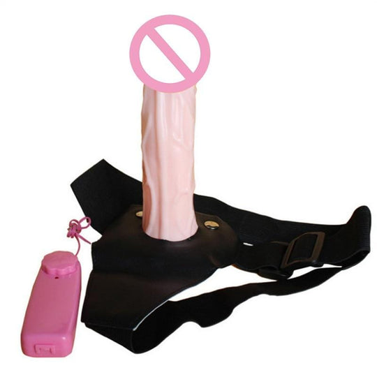Realistic Small Vibrating Strap On 5-Inch product view
