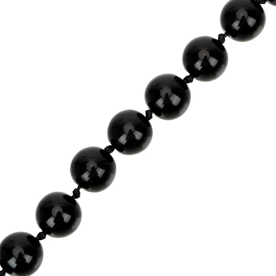 Crystal Tiny Black Anal Beads, gallery view 3