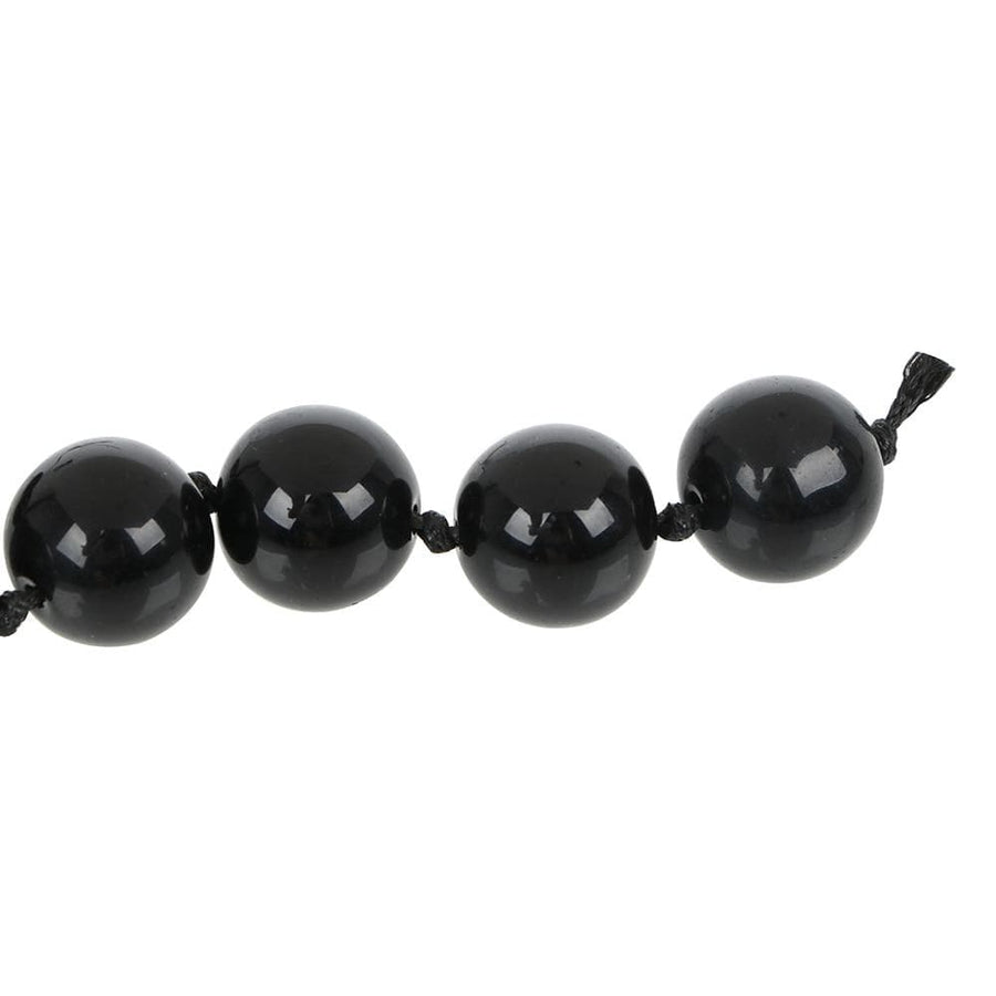 Crystal Tiny Black Anal Beads, gallery view 5