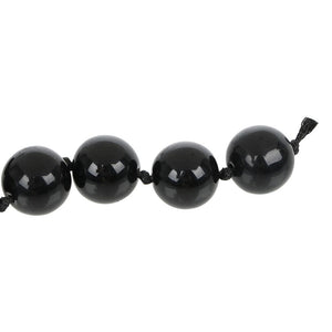 Crystal Tiny Black Anal Beads