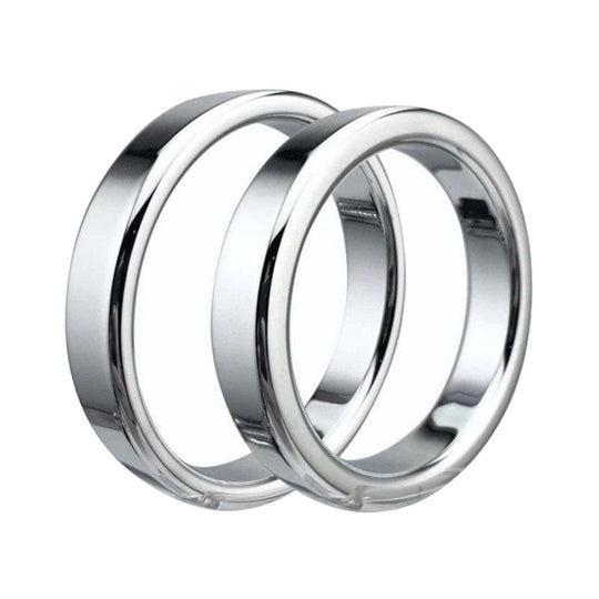 Thick and Heavy Silver Cock Ring BDSM product view