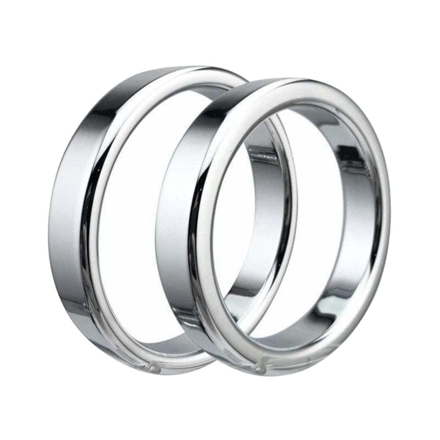 Thick and Heavy Silver Cock Ring BDSM product view