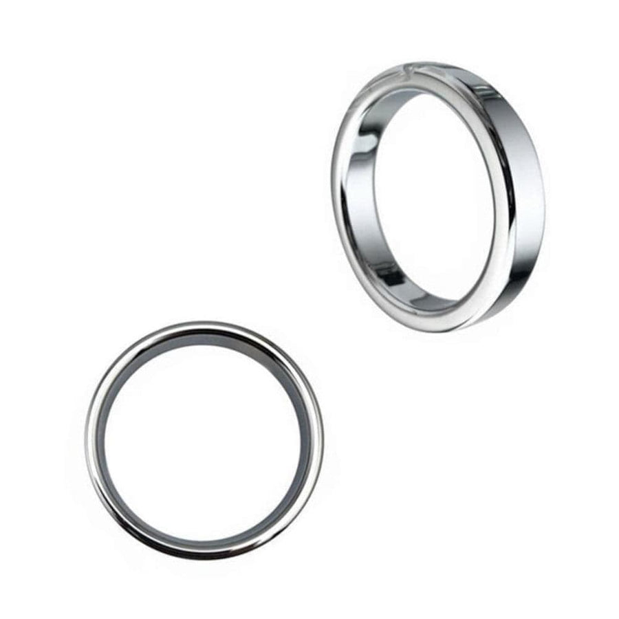 Thick and Heavy Silver Cock Ring BDSM, gallery view 5