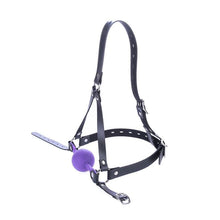 Load image into Gallery viewer, Restrictive Purple Ball Gag BDSM
