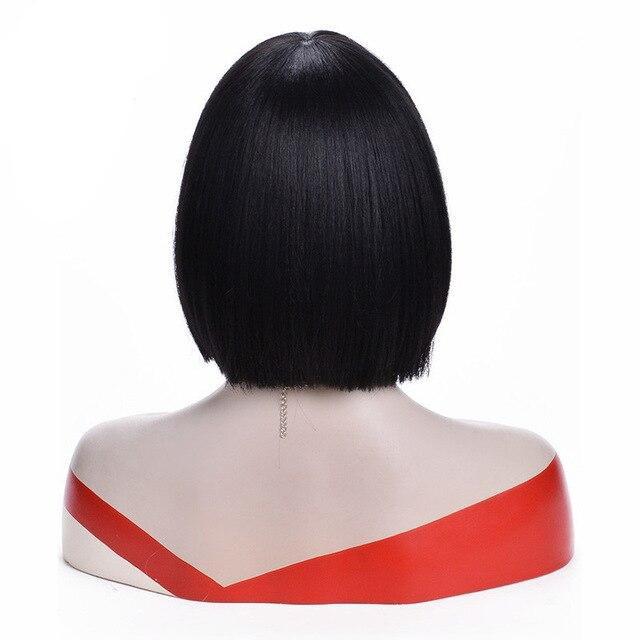 10 Inches Short Bob Wig with Bangs, gallery view 2