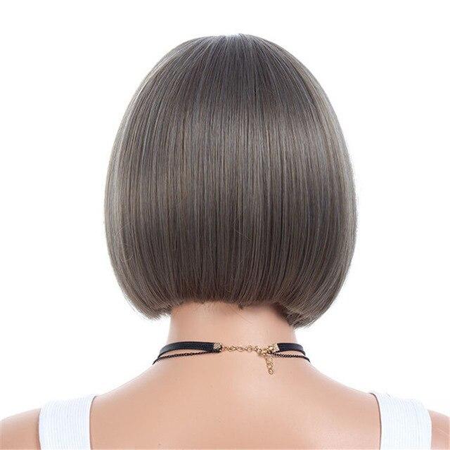 10 Inches Short Bob Wig with Bangs, gallery view 5