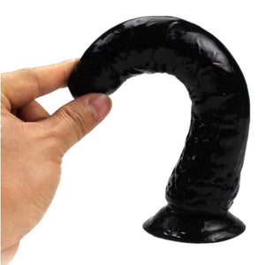 Flexible Silicone 7-Inch Black Strap On BDSM