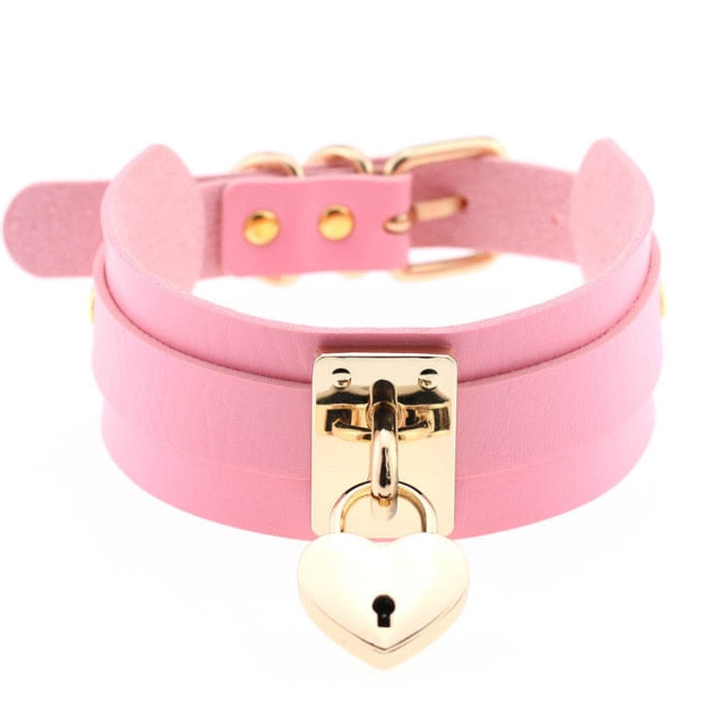 Oversized Lockable Choker BDSM DDLG product view