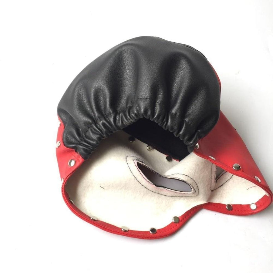Naughty Villain Leather BDSM Hood BDSM, gallery view 4