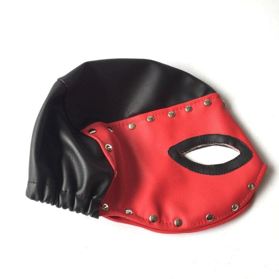 Naughty Villain Leather BDSM Hood BDSM, gallery view 3