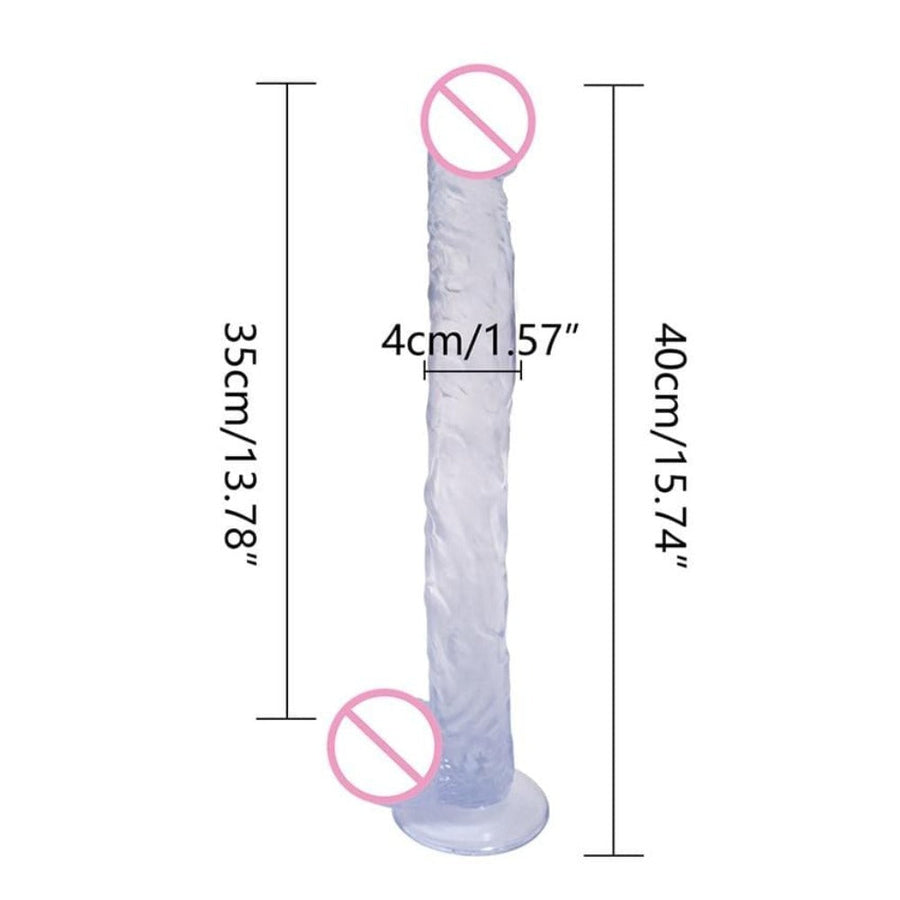 Extreme Pegging Transparent Strap On 15-Inch Long, gallery view 6