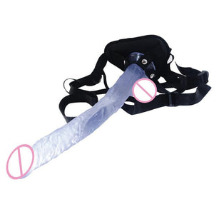 Extreme Pegging Transparent Strap On 15-Inch Long