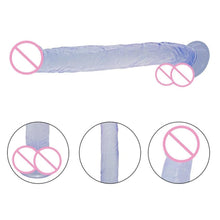 Lade das Bild in den Galerie-Viewer, Extreme Pegging Transparenter Strap-On, 15 Zoll lang
