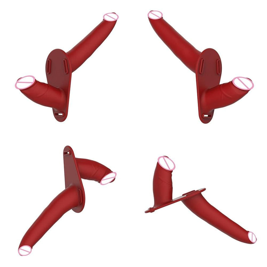Passionate Red Double Ended Strap On BDSM, gallery view 2