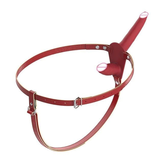Passionate Red Double Ended Strap On BDSM product view