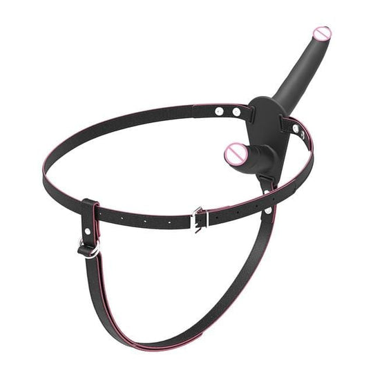 Elegant Black Double Ended Strap On BDSM product view