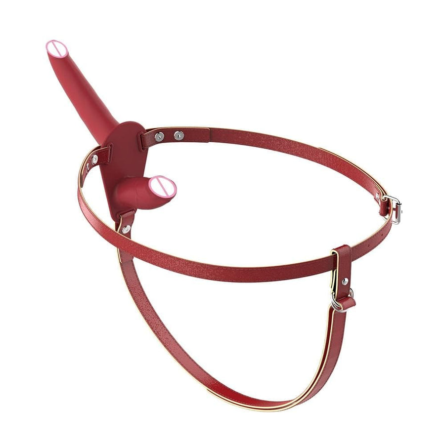 Passionate Red Double Ended Strap On BDSM, gallery view 3