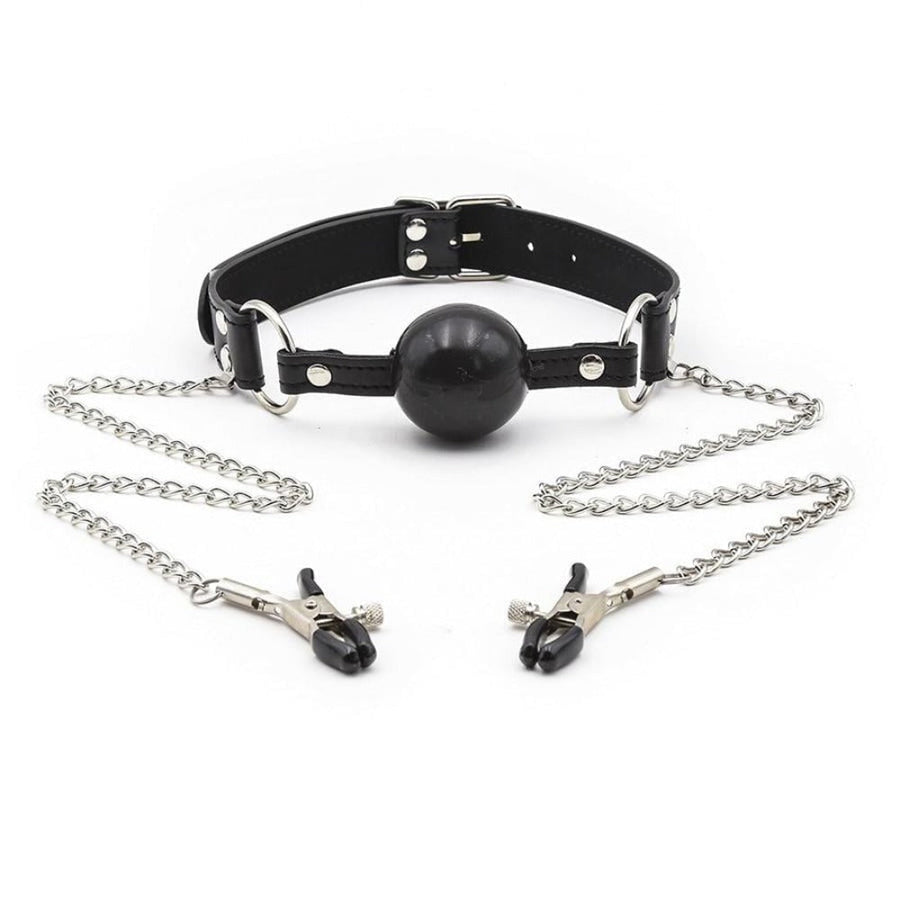 Nipple Buster Ball Gag Bondage BDSM, gallery view 4