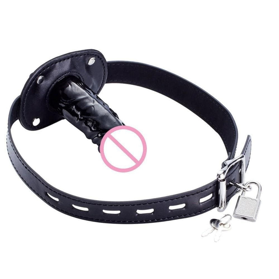 Oral Stuffing Lockable Cock Gag BDSM, gallery view 2