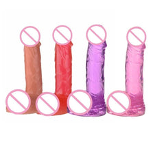 Load image into Gallery viewer, BDSM Small Colored Jelly Really Cheap Dildos With Suction Cup
