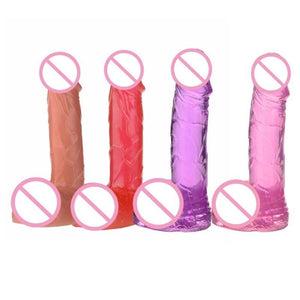 BDSM Kleine farbige Jelly-Dildos mit Saugnapf, wirklich günstig