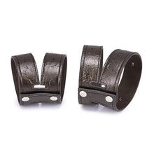 Load image into Gallery viewer, Black Vintage Style Leather Cuff
