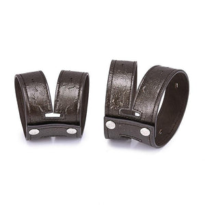 Black Vintage Style Leather Cuff