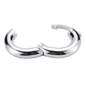 Adjustable Rounded Metal Cock Ring BDSM