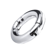 Load image into Gallery viewer, Adjustable Rounded Metal Cock Ring BDSM
