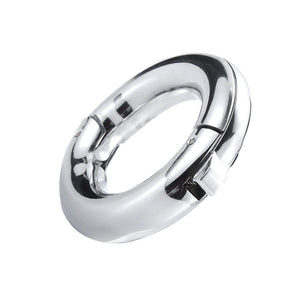 Adjustable Rounded Metal Cock Ring BDSM