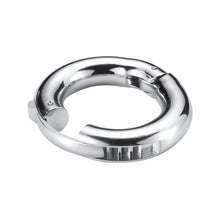 Load image into Gallery viewer, Adjustable Rounded Metal Cock Ring BDSM
