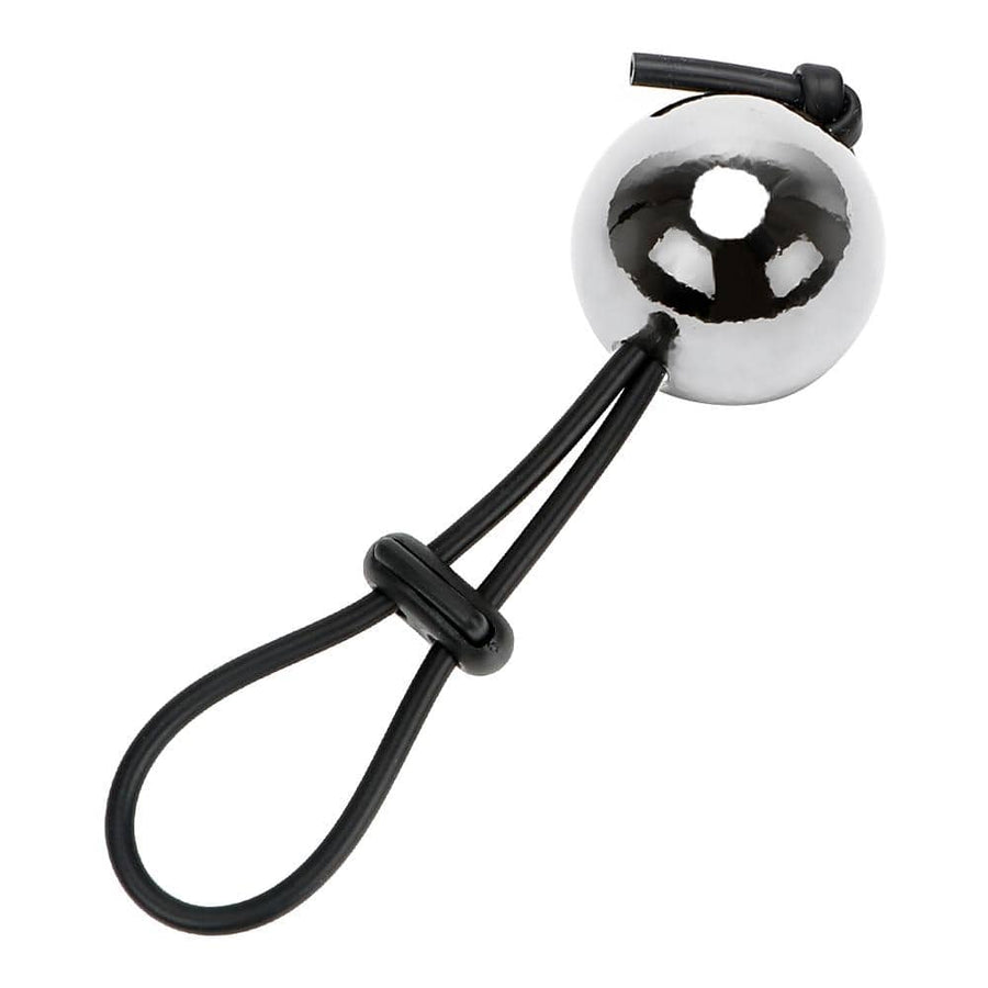 Lasso-Type Adjustable Cock Ring With Metal Ball BDSM, gallery view 2