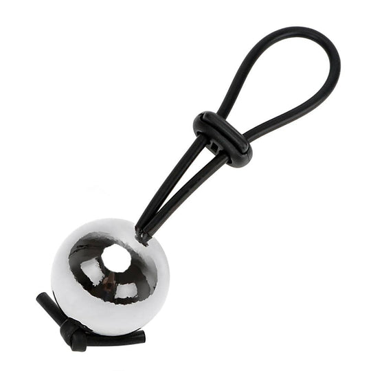 Lasso-Type Adjustable Cock Ring With Metal Ball BDSM product view