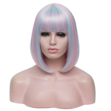 Load image into Gallery viewer, 14 Inches Bicolor Straight Short Wig
